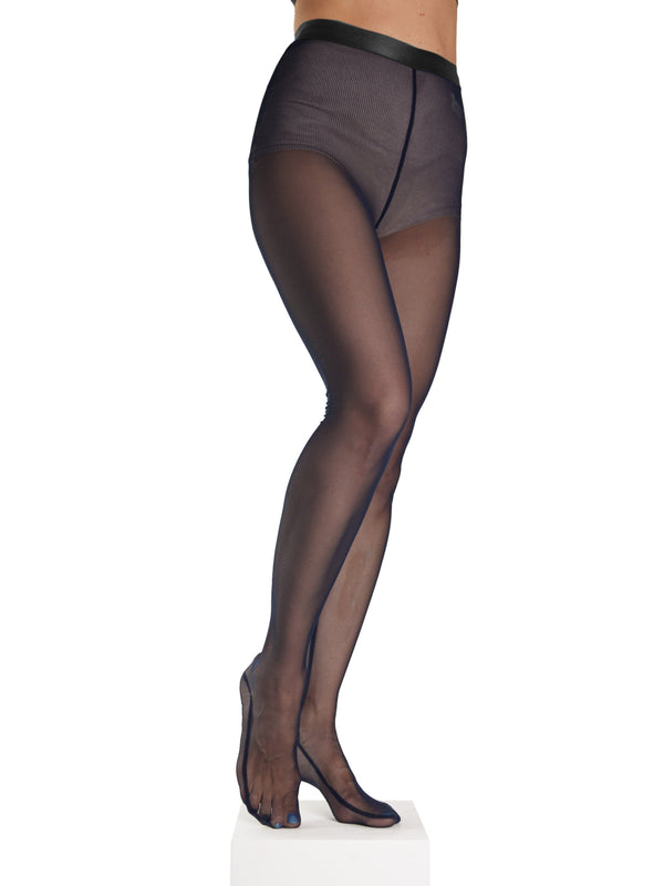 simone wild Mesh Tights Black