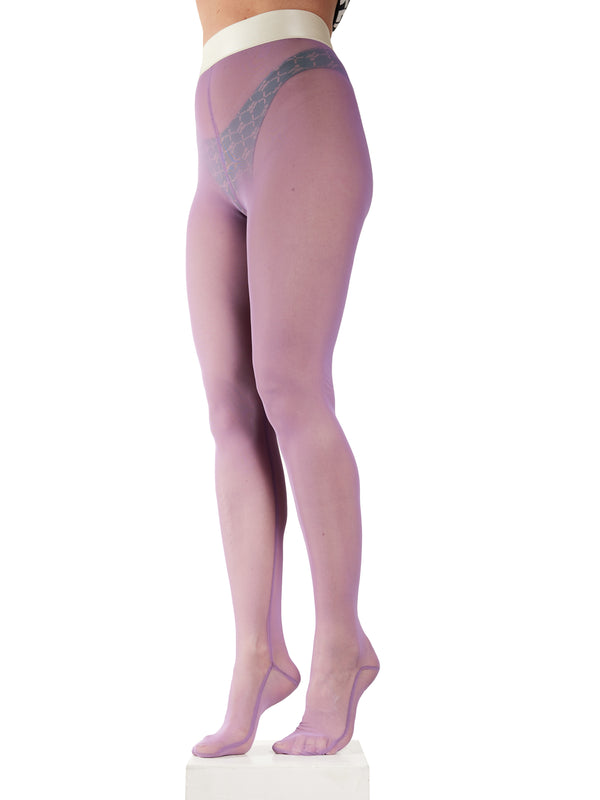 simone wild Mesh Tights Viola