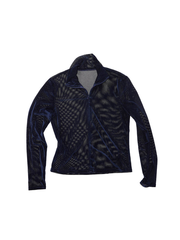 simone wild Mesh Velvet Ski LS Shirt Marine