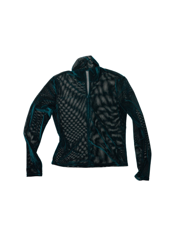 simone wild Mesh Velvet Ski LS Shirt pine