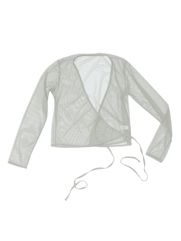 simone wild Net Wrap Blouse mist