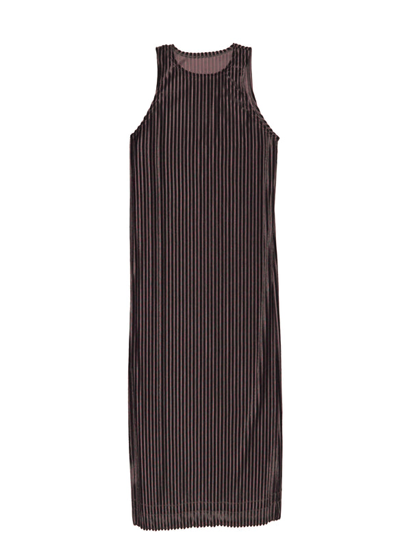Simone Wild Rib Velvet Athletic Dress Caramel