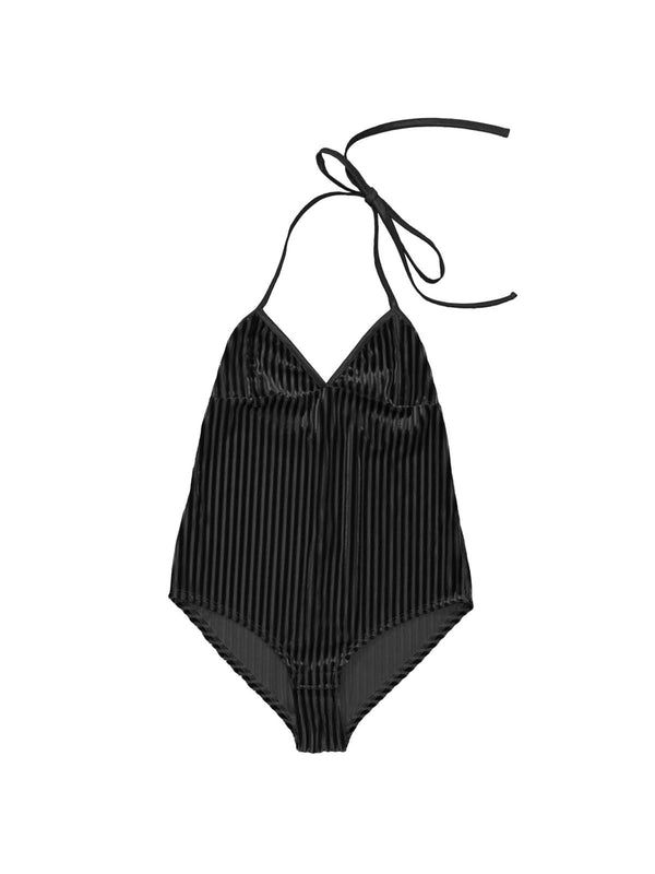 simone wild RIB Velvet Body Bell Black