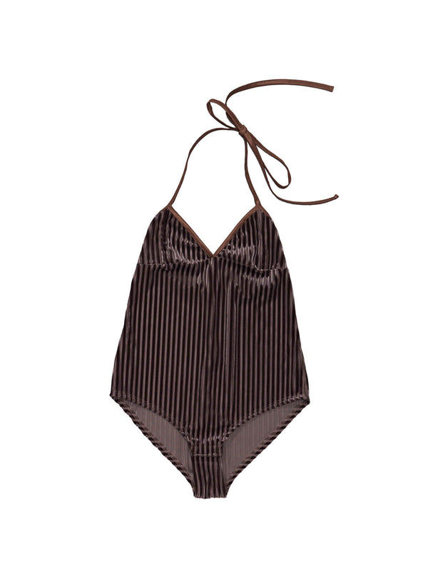 simone wild RIB Velvet Body Bell caramel