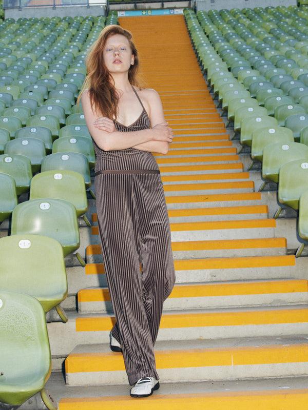 simone wild Rib Velvet Easy Pants Caramel