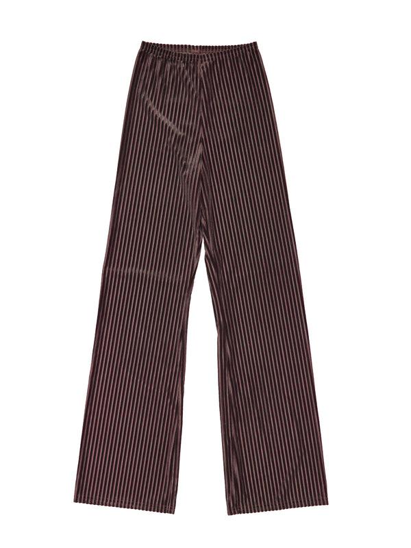 simone wild Rib Velvet Wide Leg Pants caramel