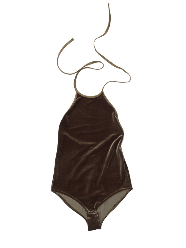 Simone Wild Velvet Body Darling Olivegreen