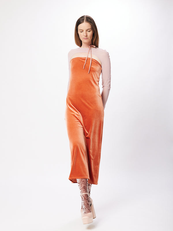 simone wild Velvet Dress Daisy amber