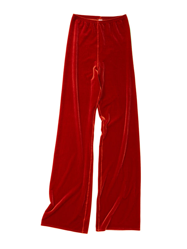 simone wild Velvet Perfect Pants firered