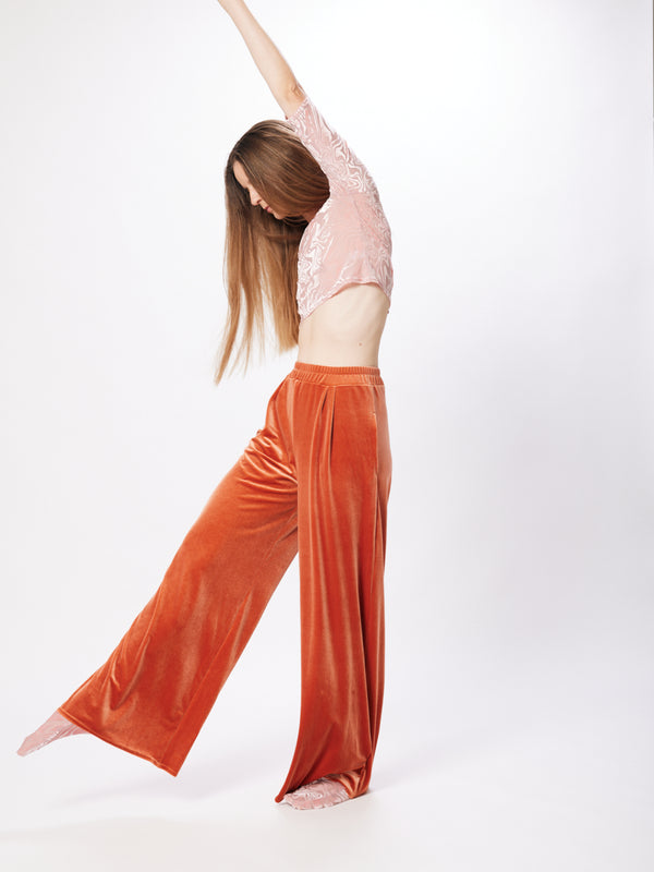 Simone Wild Velvet Pocket Pants Amber Amber
