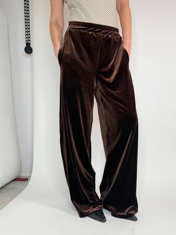 simone wild Velvet Pocket Pants nut