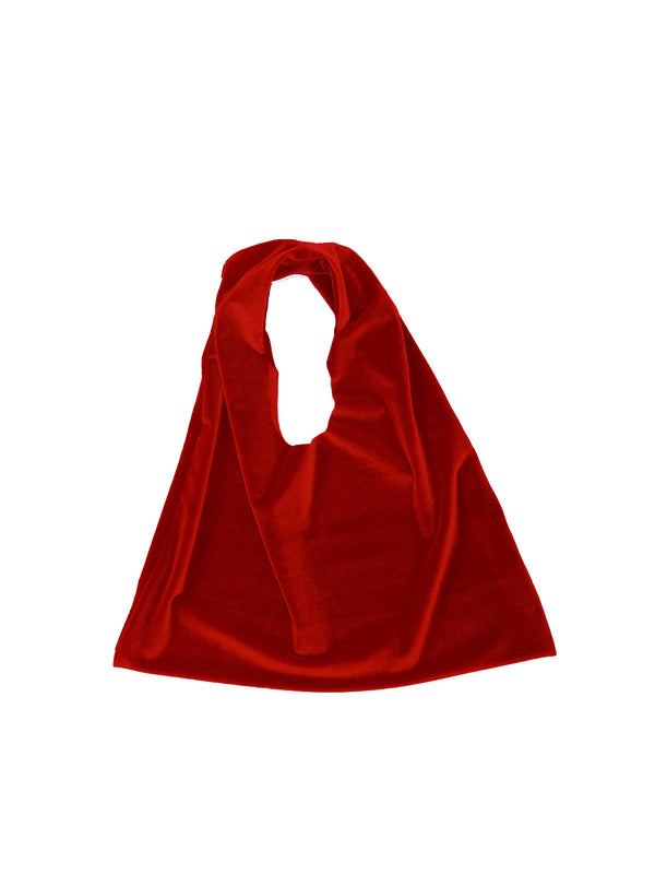 simone wild Velvet Pouch Fire red