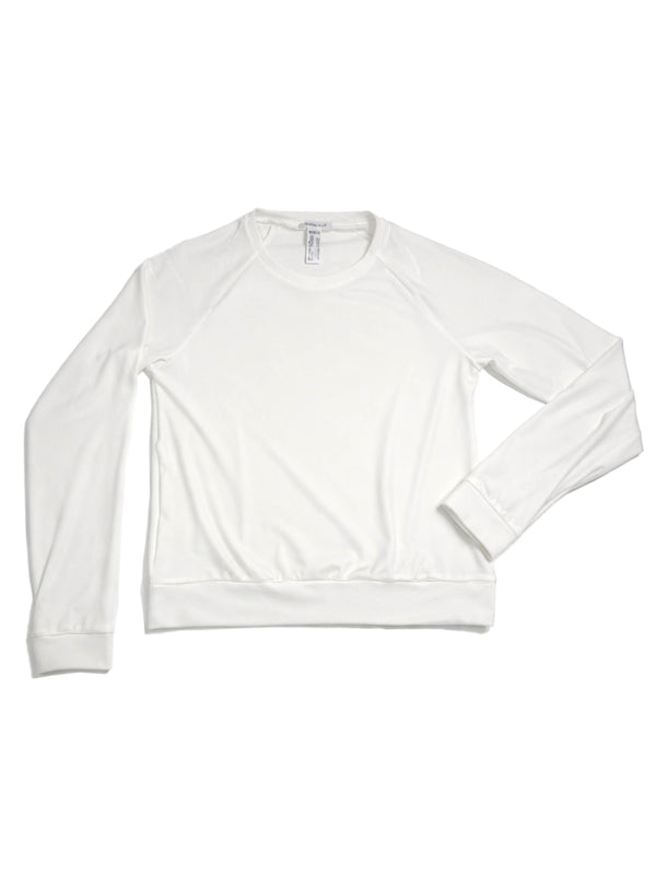 simone wild Velvet Raglan Sweater bone