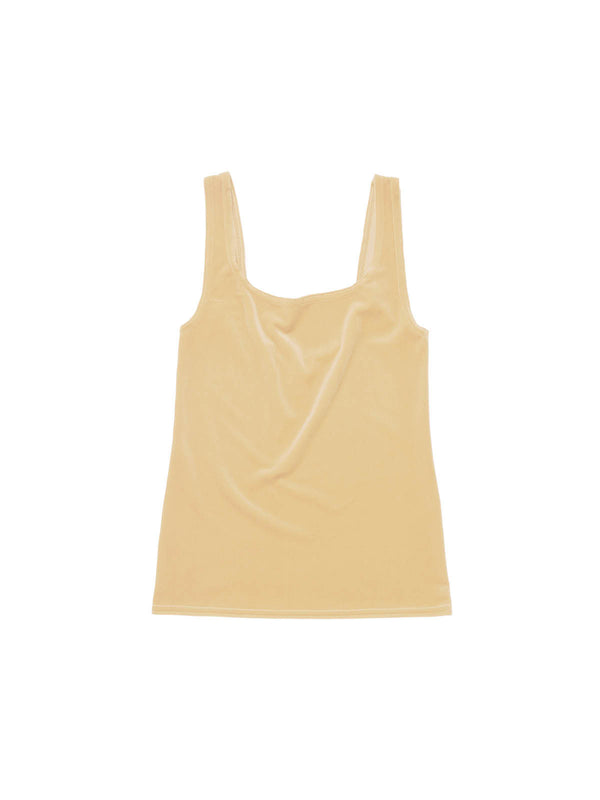Simone Wild Velvet Singlet Lemon