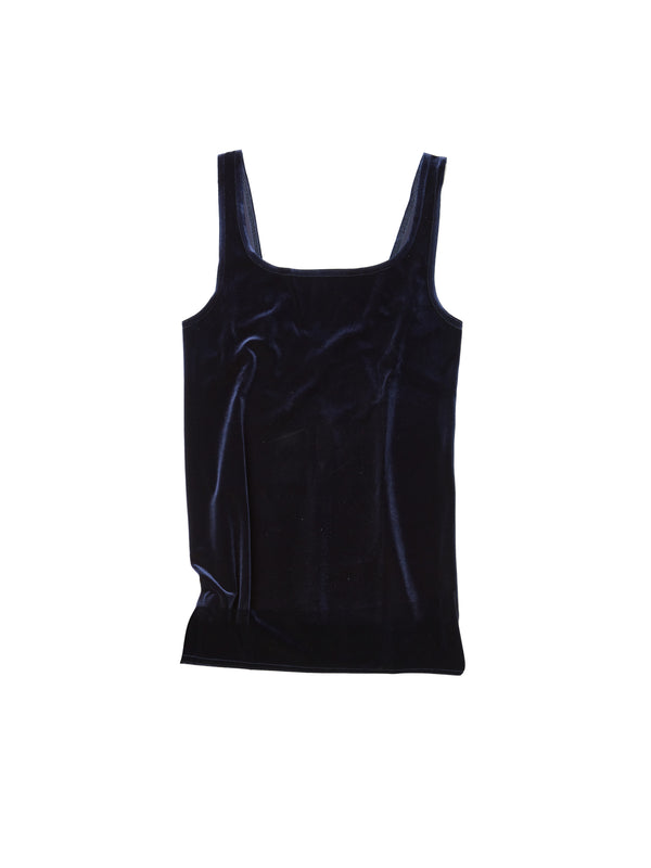 simone wild Velvet Singlet Navy