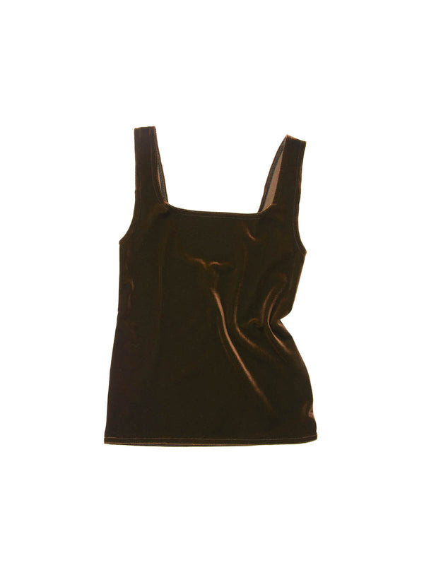 simone wild Velvet Singlet nut