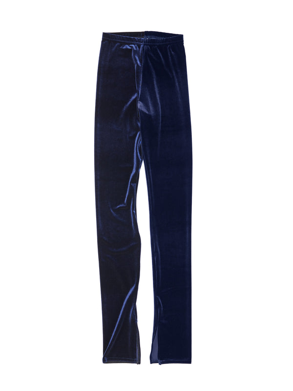 simone wild Velvet Slim Pants navy
