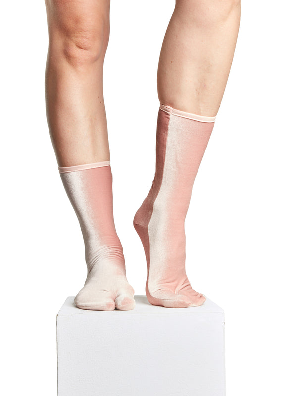 simone wild Velvet Toe Socks Lightpink