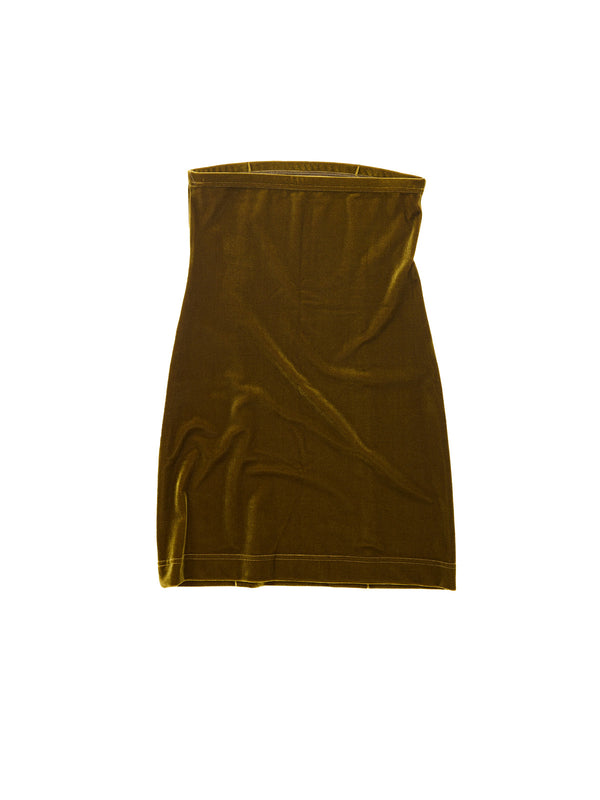Simone Wild Velvet Tube Dress Pear