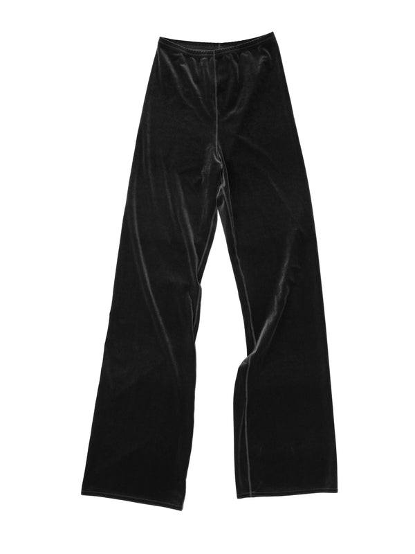 simone wild Velvet Wide Leg Pants black