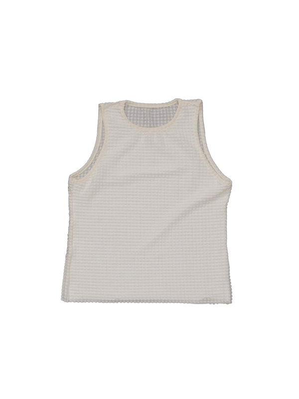 Simone Wild Waffle Athletic Top Eggshell