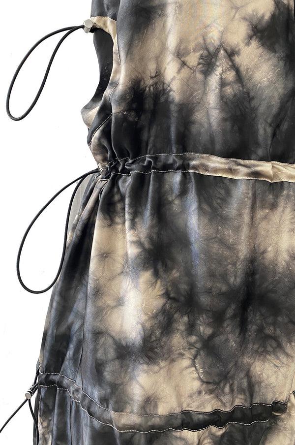 Simonett Leo - Shideh Tie Dye Viscose Gathered Long Skirt / Dress