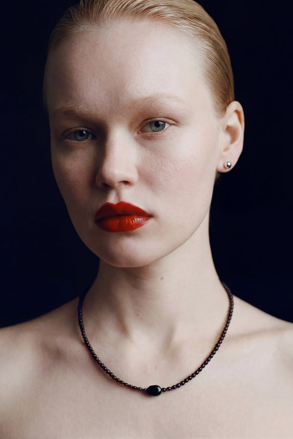 simonett Bossa Beaded Necklace – Brown