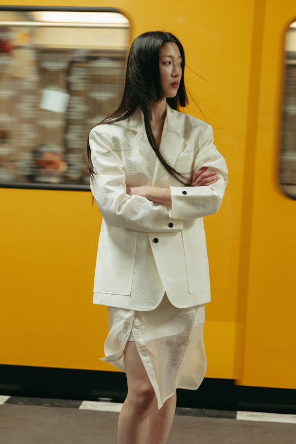 Simonett Boxy Blazer - White