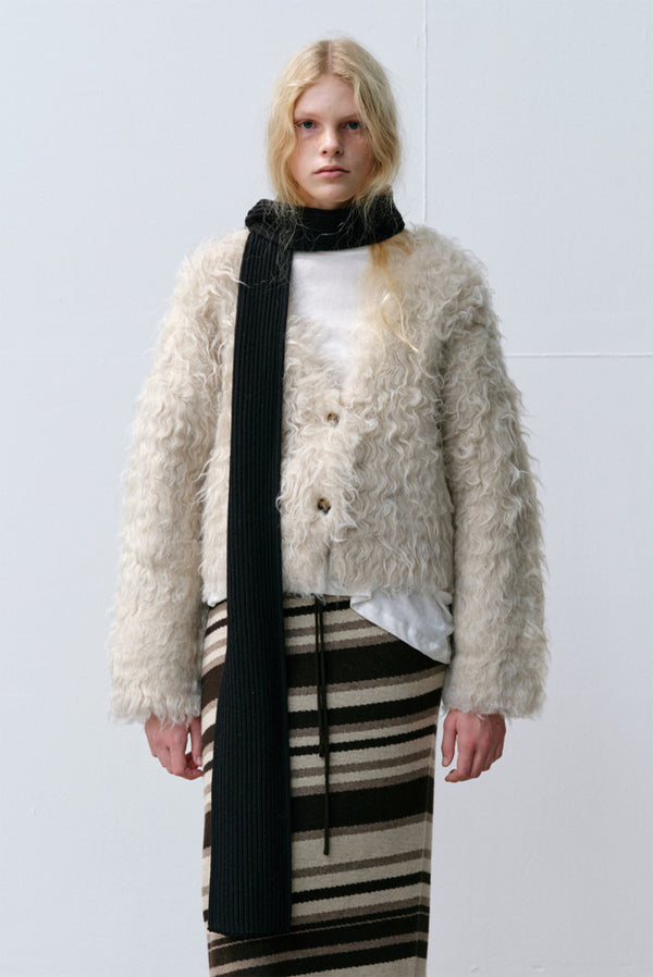 Simonett Brushed Cardigan - Gray