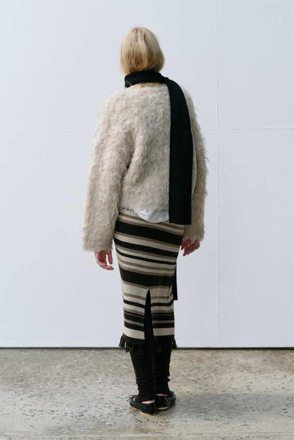 Simonett Brushed Cardigan - Gray