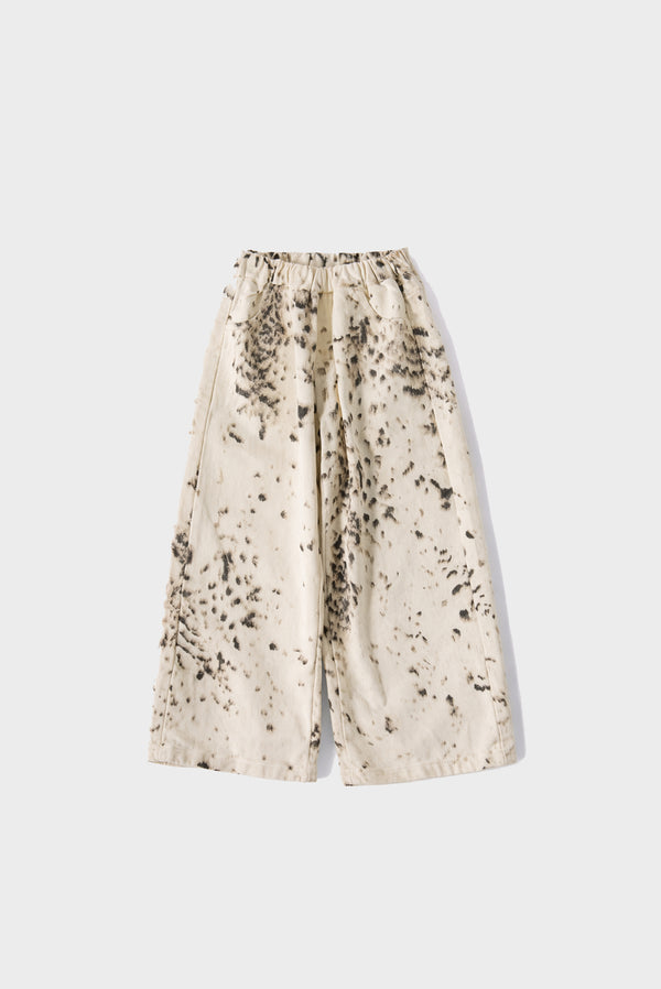 simonett Kids - Wide Leg Spotted Animal Print Denim