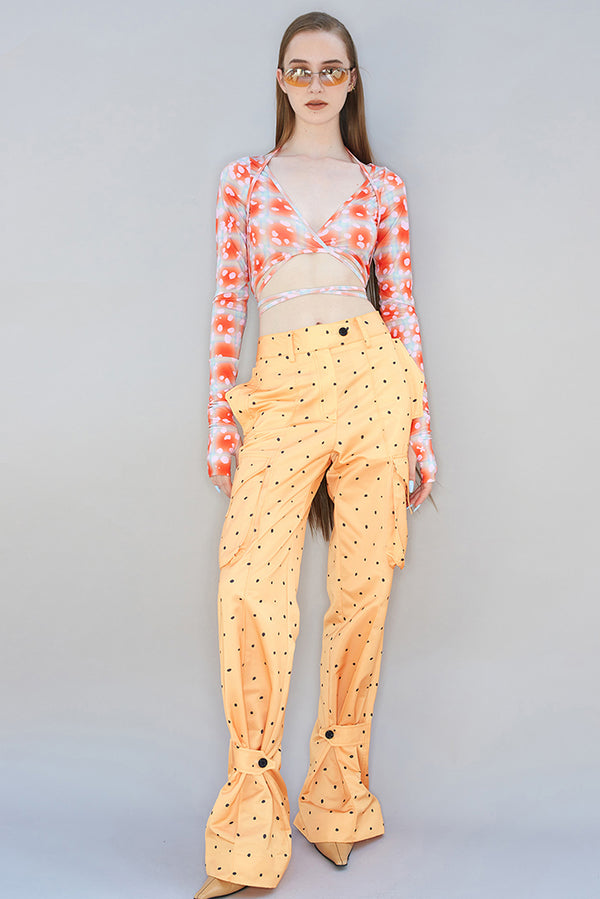 Simonett Kijun - Crop Tie Cardigan - Pink