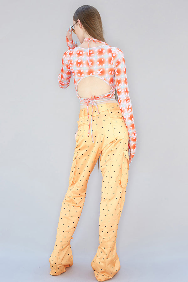 Simonett Kijun - Crop Tie Cardigan - Pink