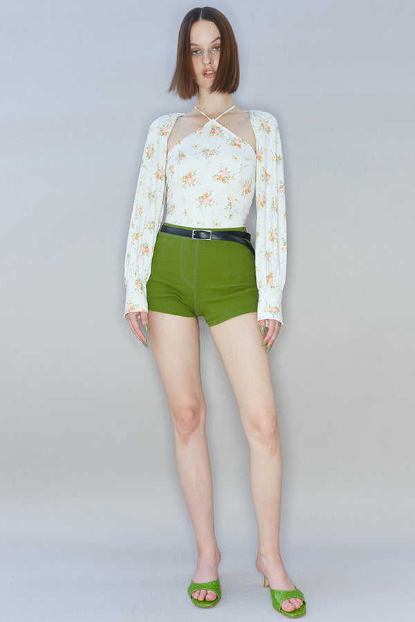 Simonett Kijun - Puff Sleeve Bodysuit - White