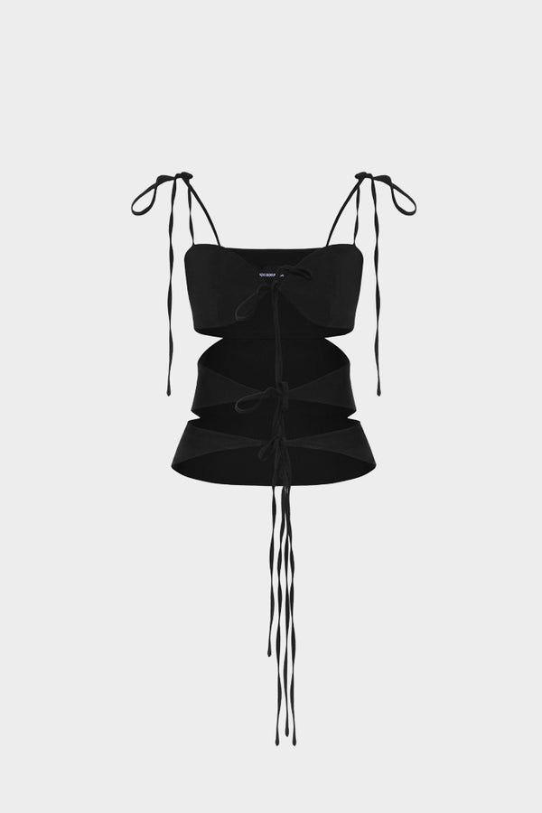 simonett Lado Bokuchava - Shibari Top - Black