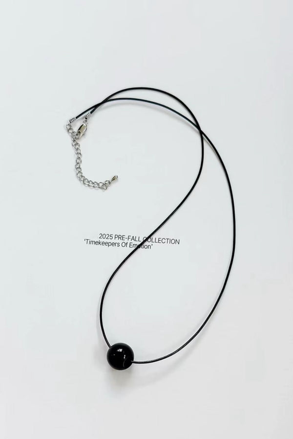 Simonett Layered Wood Bean Pendant Necklace