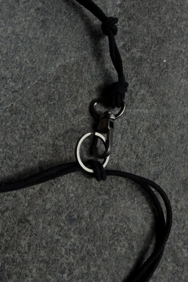 Simonett Leather Strap Keychain – Black