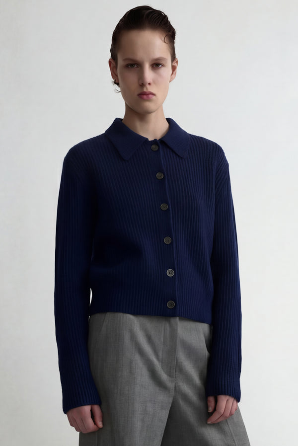 simonett Legacy Buttoned Cardigan - Blue