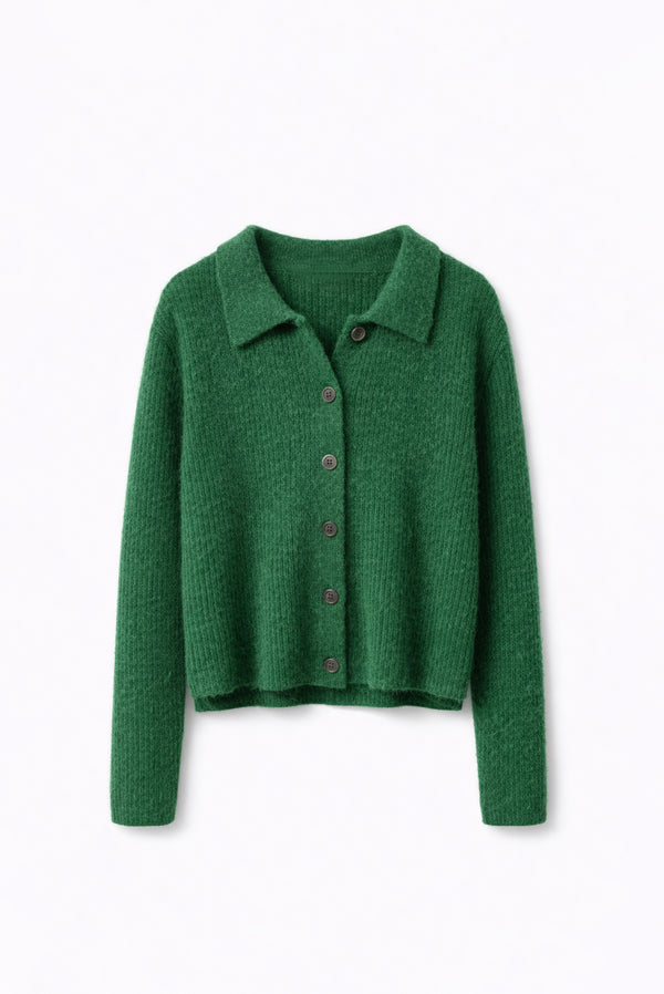 Simonett Legacy Buttoned Cardigan - Green