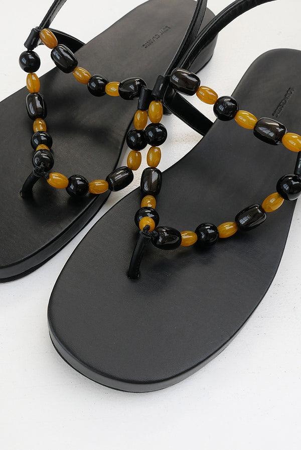Simonett Low Classic - Beads Sandals - Yellow