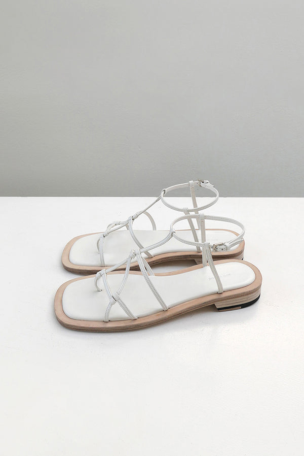 Simonett Low Classic - Middle Strap Sandals - White