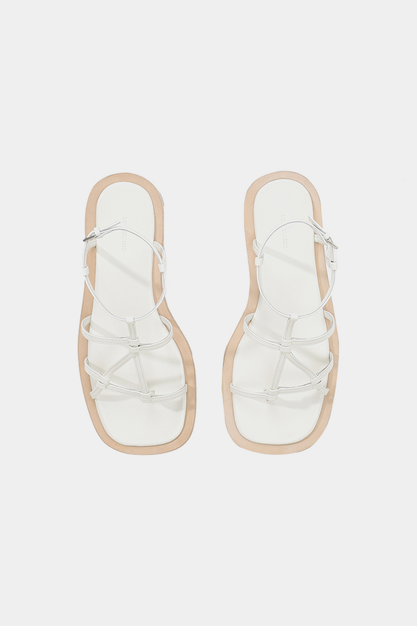 simonett Low Classic - Middle Strap Sandals - White