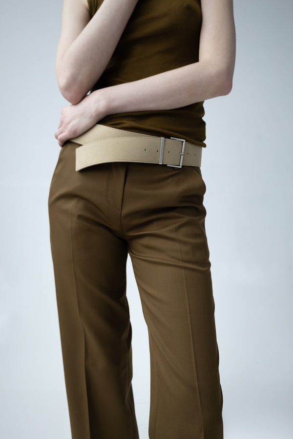 Simonett Low Rider Trousers - Dark Khaki