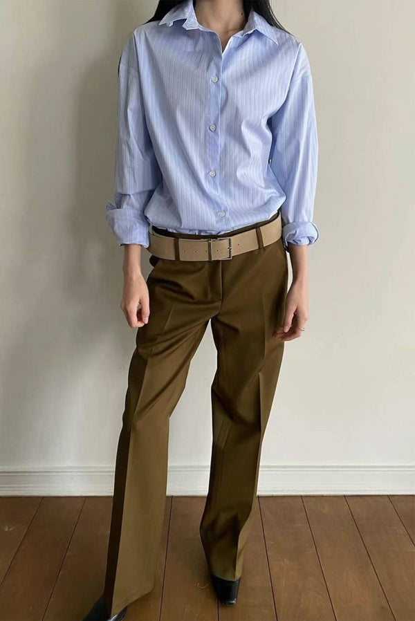 Simonett Low Rider Trousers - Dark Khaki