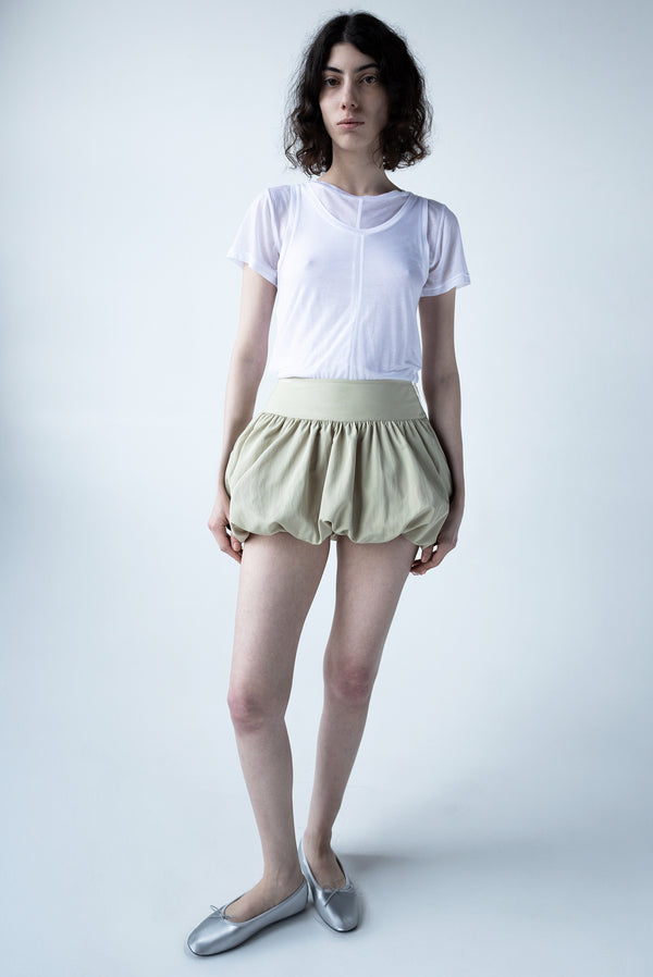 Simonett Mini Bubble Skirt - Beige