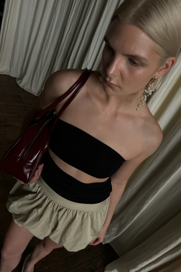 Simonett Mini Bubble Skirt - Beige