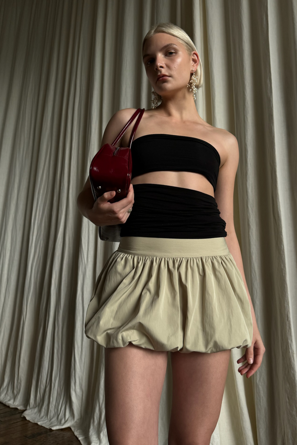 Simonett Mini Bubble Skirt - Beige