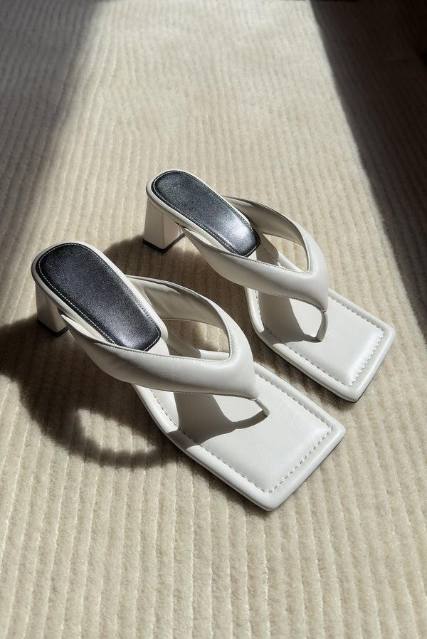 simonett Padded Thong Sandal - White
