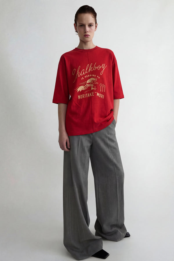 simonett Printed Red T