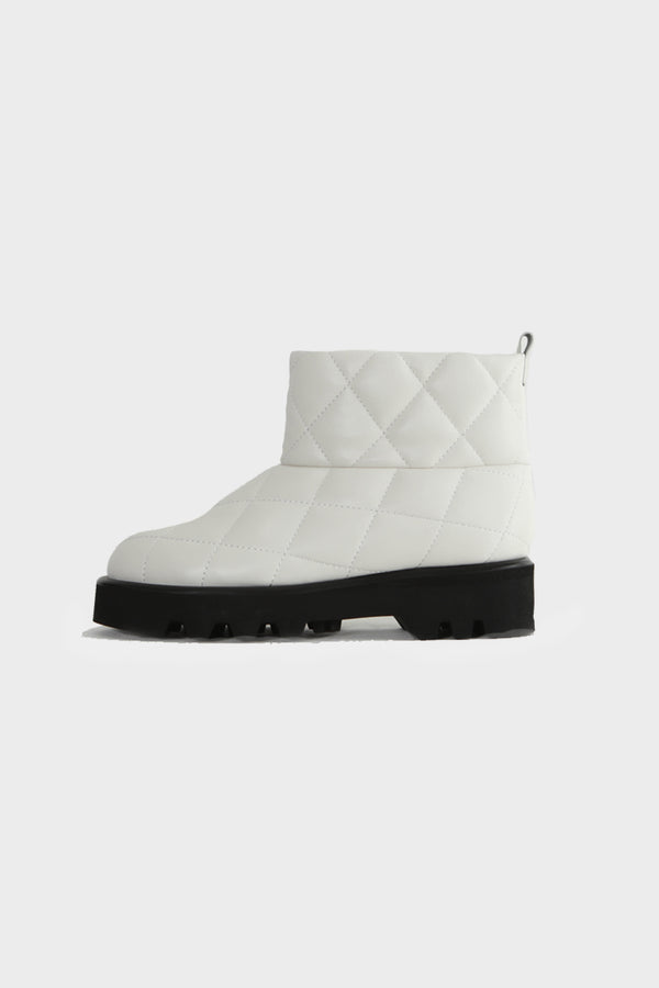 simonett Quilted Snow Boots - White